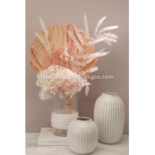 Elegant Strip Ceramic Vase White for Home Decor